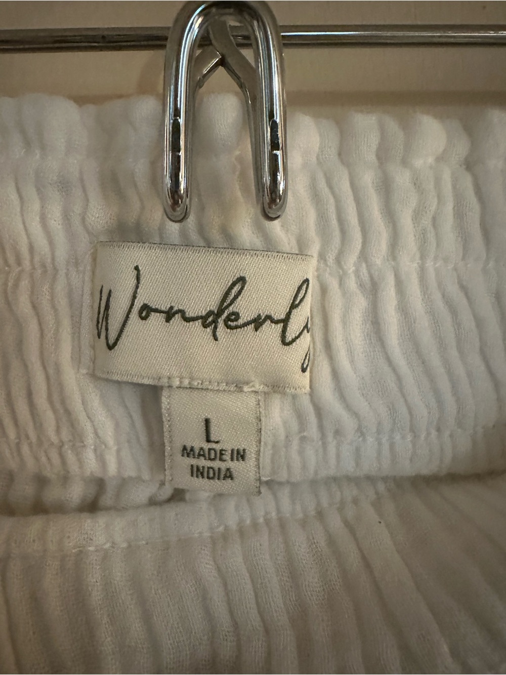 Wonderly White Smocked Women's Sleep Skirt